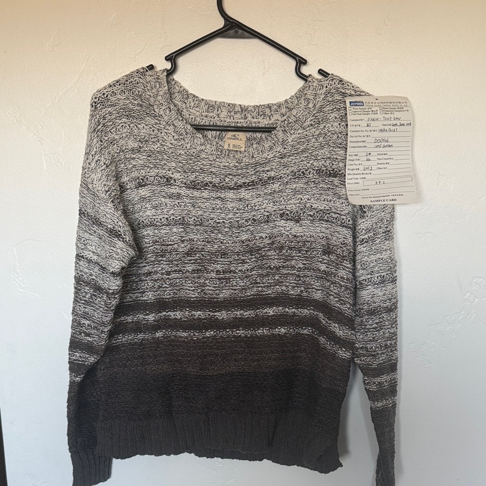 O'Neill Ombre Crewneck Sweater in Gray and Brown